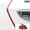 5/10M Chrome Car Door Edge Protection Strip Auto Door Anti Collision Strip Door Moldings Trim Adhesive Protector