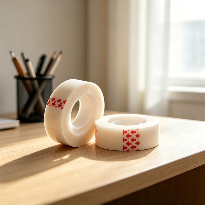 See Through Sticky Tape Tear Easily Clean Clear Invisible Adhesive Tape For Daily Use Leave Not Mark On Any Surfaces