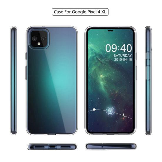 Clear TPU Shockproof Protective Case Back Mobile Phone Cover for Pixel 4/4XL