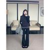 stand-up collar sleeveless ribs cotton clothes vest stacked with thermal cotton coat