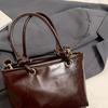 2026 Neue Mode Winter Koreanische Version Trend Schön Einfarbig Lässig Einfach Umhängetasche Schultertasche Tragbar Eimerformtasche Damen