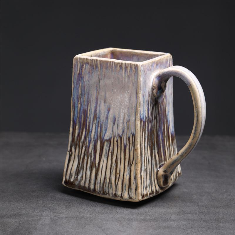 Large Capacity Ceramic Cup Large Creative Kiln Change Supply Water Cup Retro Coffee Cup