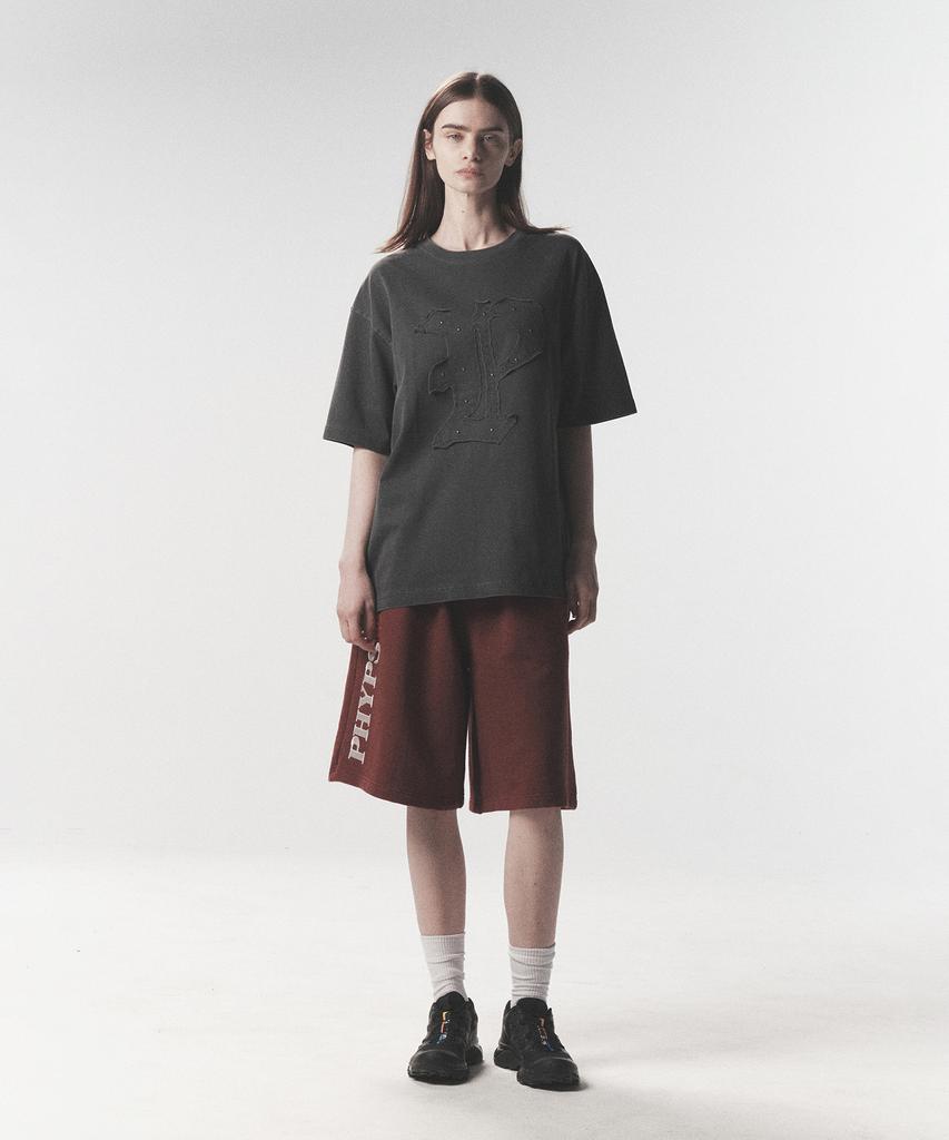 PHYSICAL DEPARTMENT Apple Basket Half Pants_Burgundy