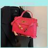 Stylish Pu Leather Handbag Trendy Street Style 2024 Summer Small Crossbody Bag