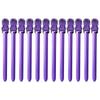 12PCS Purple Blue Hairdressing Styling Clamps Stainless Steel Hair Styling Clips  For Hairstyling