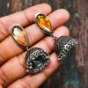 Citrine, Gemstone Handmade Solid 925 Sterling Silver Jewelry Earring For Women