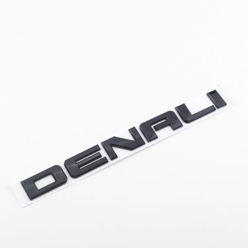 AABHB1 DENALI Logo Autoaufkleber für Chevrolet GMC DENALI sierra 2500 3500HD Autoaufkleber Umbau Seitenkotflügel Tür Kofferraum Aufkleber Zubehör
