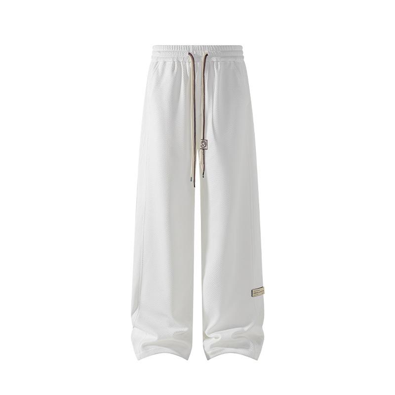 Velcro Pants for Men, Winter and Spring New Men's Sweatpants, Straight-leg Wide-leg Pants, Sports Casual Pants