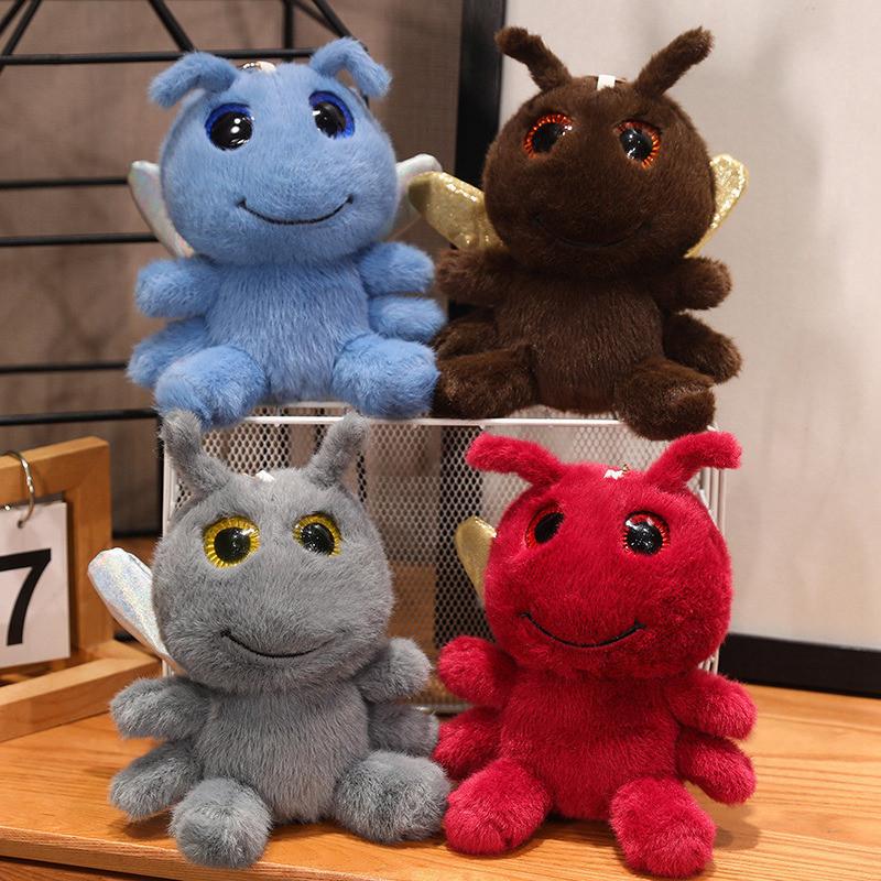 Entzückender Plüsch Libellen Schlüsselanhänger Weiches Spielzeug Niedliches Stofftier Buddy für Geschenke