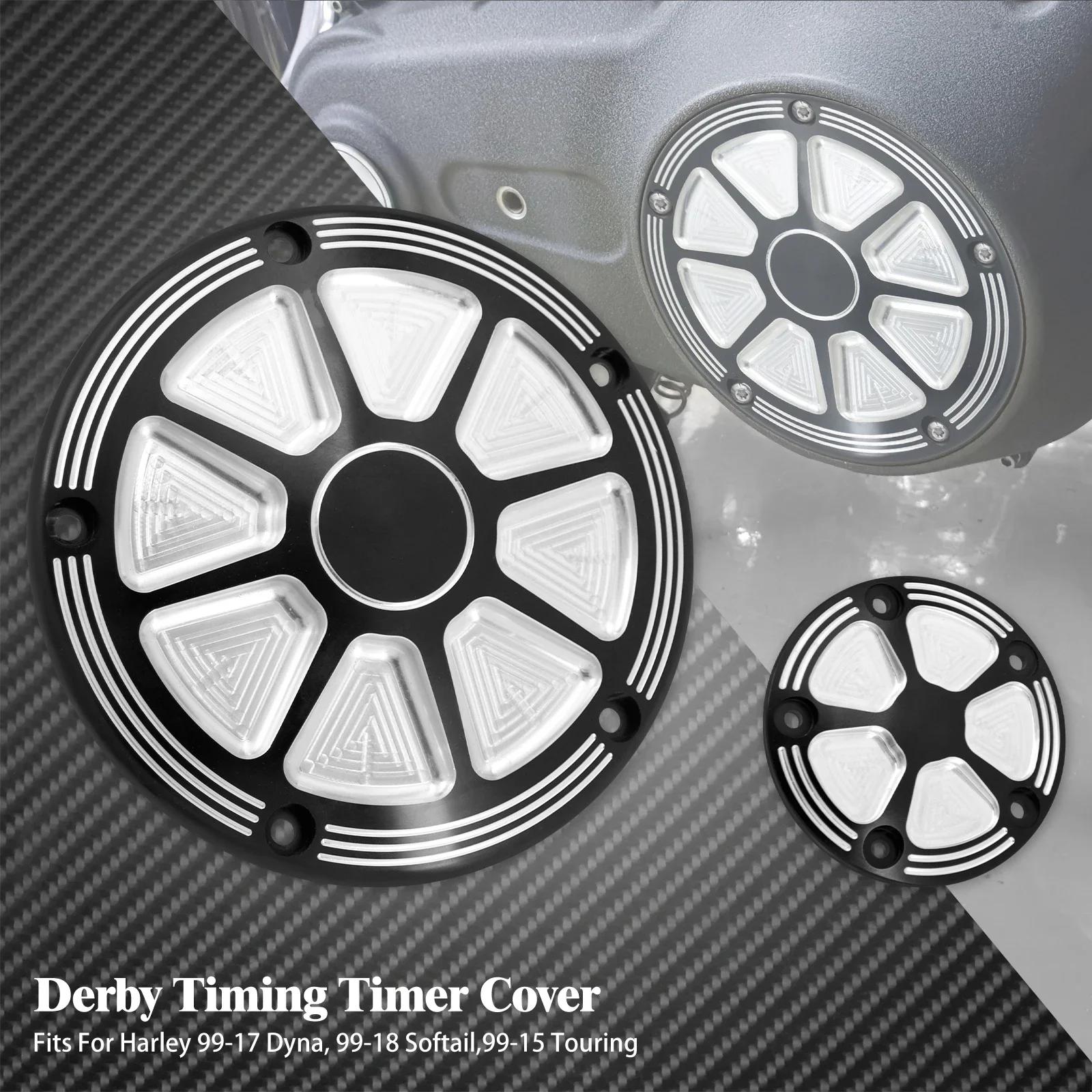 Motorcycle 5 Holes Derby Clutch Timing Timer Cover Engine Covers For Harley Dyna Touring Softail Electra Glide FLHR FXD 99-2017 Derby Timing Cover B