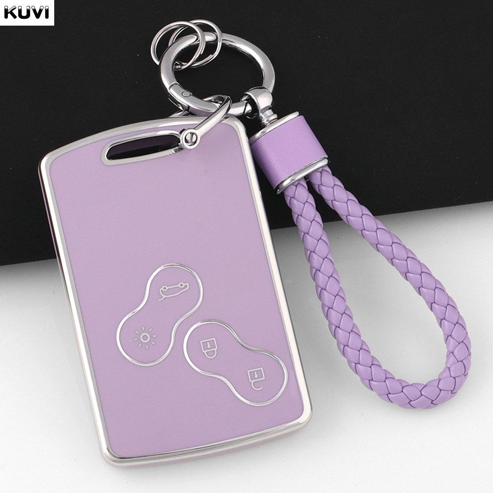 Nuova Custodia Portachiavi Remota in TPU per Renault Clio Laguna Koleos Megane Fluence Zoe Scenic Captur Card 4 Pulsanti Custodia Chiave Auto
