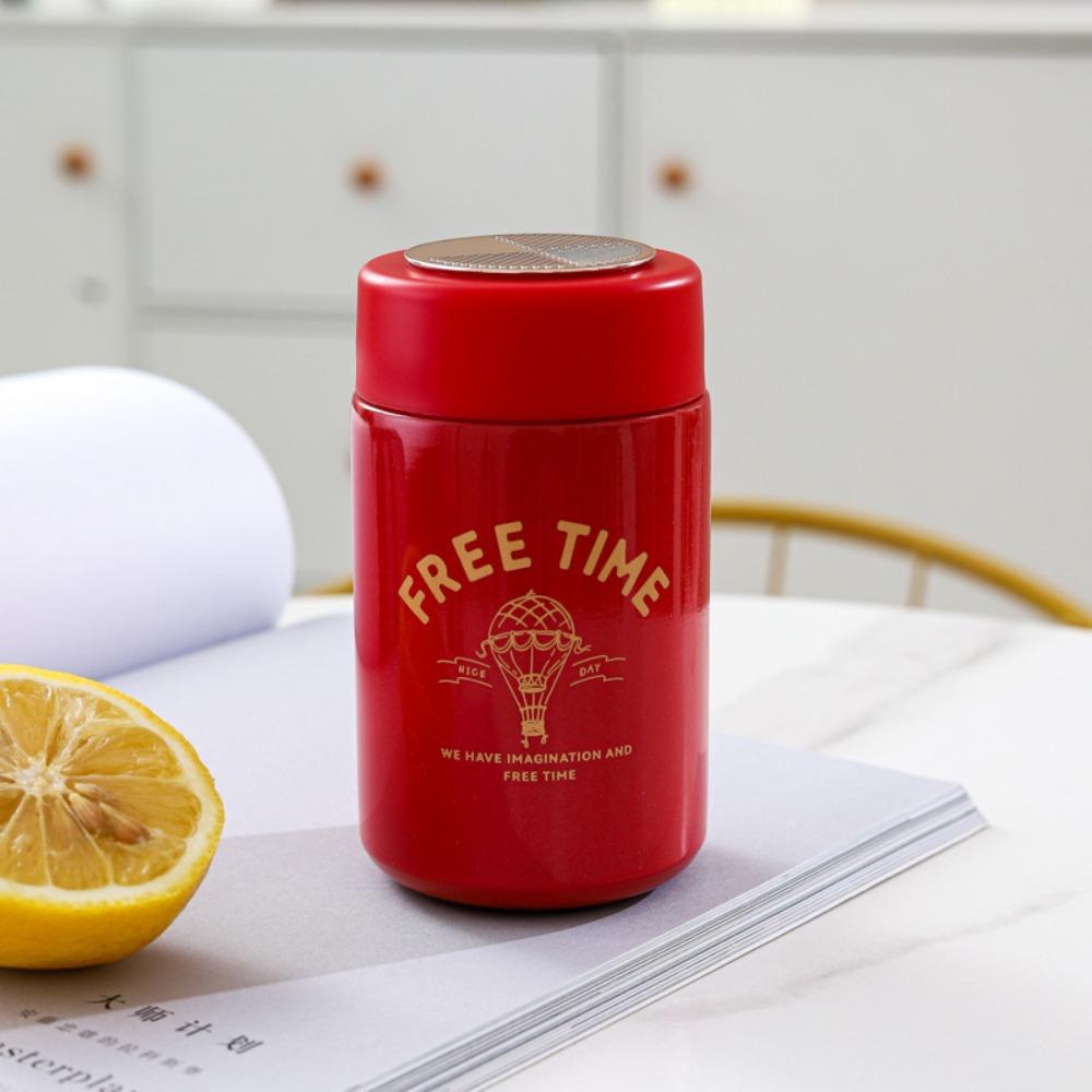 

Мини-термокружка с изоляцией, Термос из нержавеющей стали, Термобутылка для воды, Спорт на открытом воздухе красный