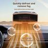 Aquecedor de carro com base giratória de 360 graus Aquecimento rápido Baixo ruído Universal Seguro para uso Descongelamento de para-brisa Desembaçador
