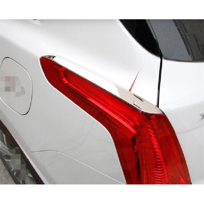 Chrome Steel Rear Tail Light Lamp Strip Trim 2Pcs Fit For Cadillac XT5 2016-20