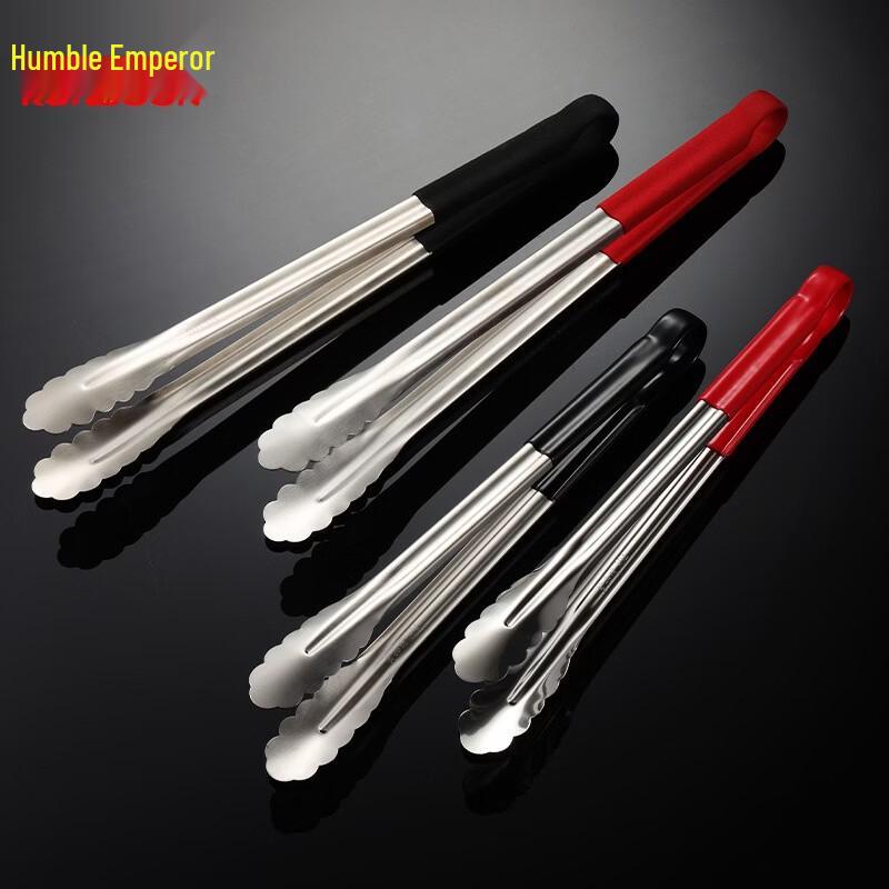 304 Stainless Steel Food Tongs with Non-Slip Handle