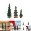 Adorable Mini Christmas Tree Decorative Piece With Snowy Tips Ideal For Festive Decor