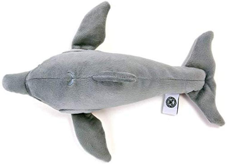 Calorata Bottlenose Dolphin Plush Toy (Reclining SeriesSoft Touch) Realistic Dolphin Animal Toy Doll Gift Present Birthday (Twice Tested)  Christmas