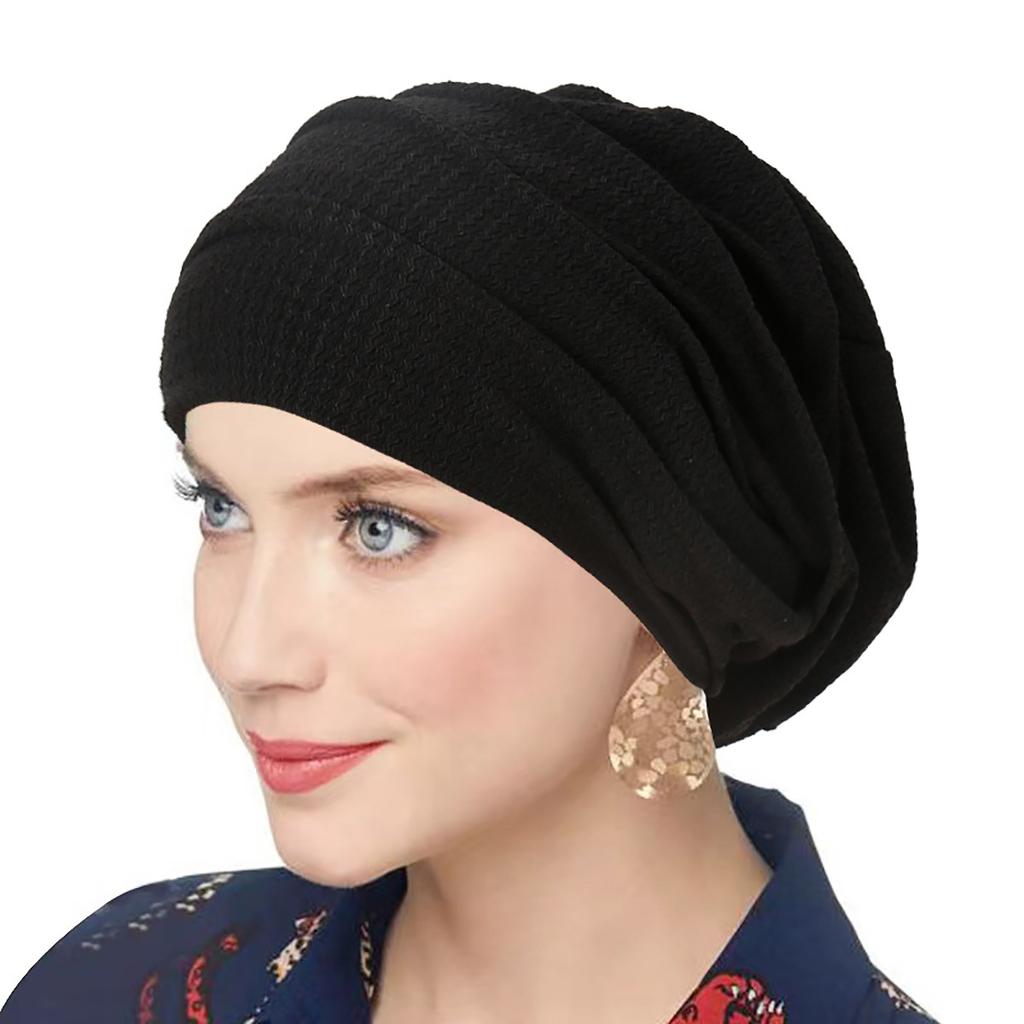 Summer Breathable Ruffled Women's Turban Hat