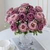 5 Heads peony Artificial flowers for Home Floral Arrangement Decoration Festival Garlands vase Wedding outdoor arch accessories