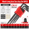 9Pcs Star Allen Wrench Set L Type Dual End Hexagon Key Spanner Kit for Screws Furniture Assembly and Mechanical Repair