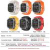 Modification Kit Transparent Protective Case+TPU Strap For Apple Watch Ultra 9 Band for iWatch Series 9 8 7 6 5 4 45mm 44mm 49mm