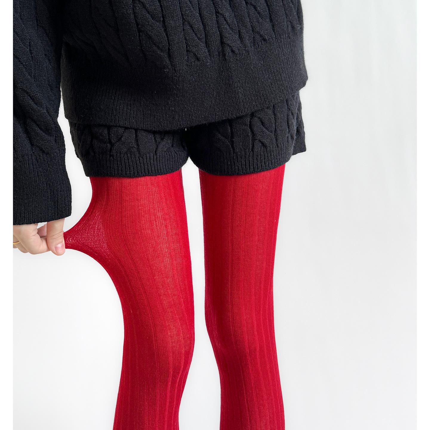 

40-52kg Women Cotton Pantyhose 2025 Autumn Tights Oatmeal Color Wide Strip Navy Blue Vertical Pattern transparent Leggings Micro One Size