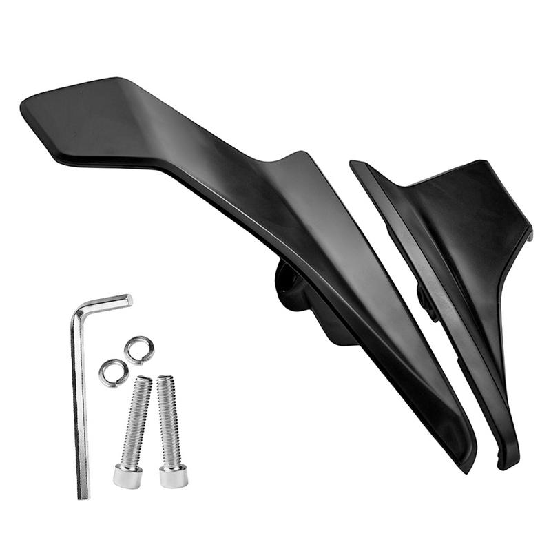1Pair Motorcycle Winglets Aerodynamic Upgrade Air Wings for Racing Style ABS Downforce Kit For CFMOTO 250SR Modification Parts