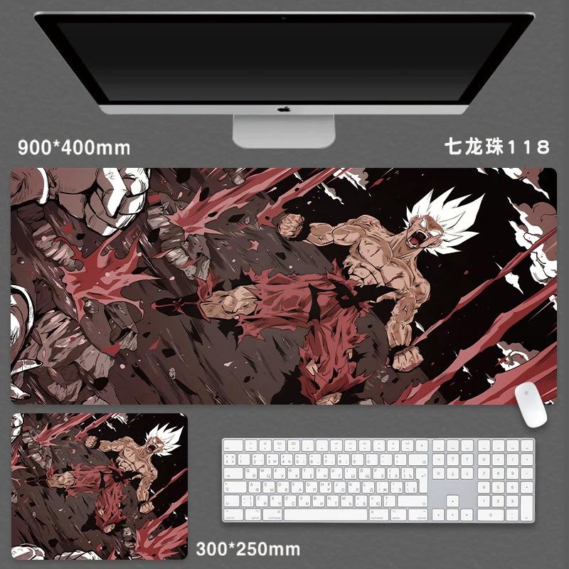 High Quality Japanese Animation Seven Dragon Ball Mouse Pad Oversized Boys Animation Two-dimensional E-sports Game Computer Keyboard Student Desk Pad