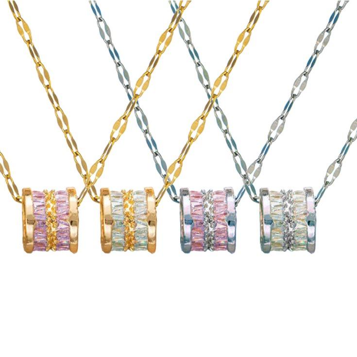 

Zircon Large Waist Necklace Niche Design Letter Clavicle Chain for Women