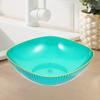 Fruit Bowl Candy Dish Decorative Basket Table Centerpiece Kitchen Counter Snack Tray Pet Material Clear Smooth