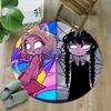 1pc Addams Family Wednesday7 Print Round Carpet Chair Round Carpet Suitable for Bedroom Living Room Home Decorative Carpet