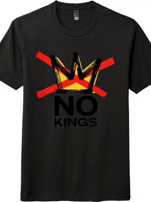 No Kings: The Anti-Authority Protest Tee |  Unisex Casual TrendyT-Shirt Mens Womens Tees Top