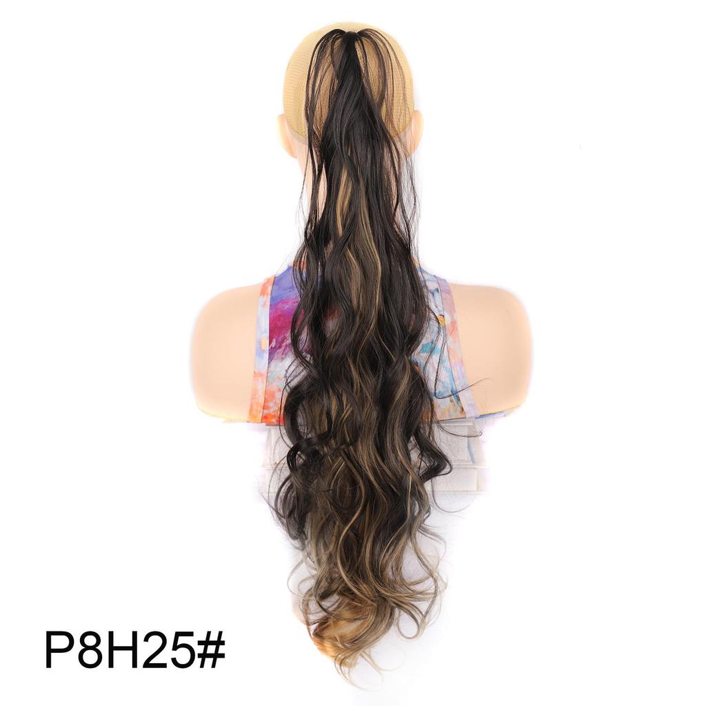 32 Zoll Langes Welliges Pferdeschwanz-Haarteil Flexibles Umwickelbares Pferdeschwanz-Haarteil für Damen Natürliches Aussehen Synthetisches Haar-Add-On
