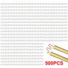 500 Pcs Welding Staples Welder Staples Wave Flat Hot Staples for Plastic Welder Kit