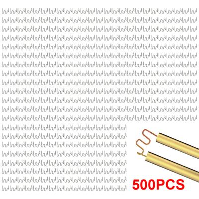 500 Pcs Welding Rods Welder Staples Wave Flat Hot Staples for Car Bumper Repair Kit