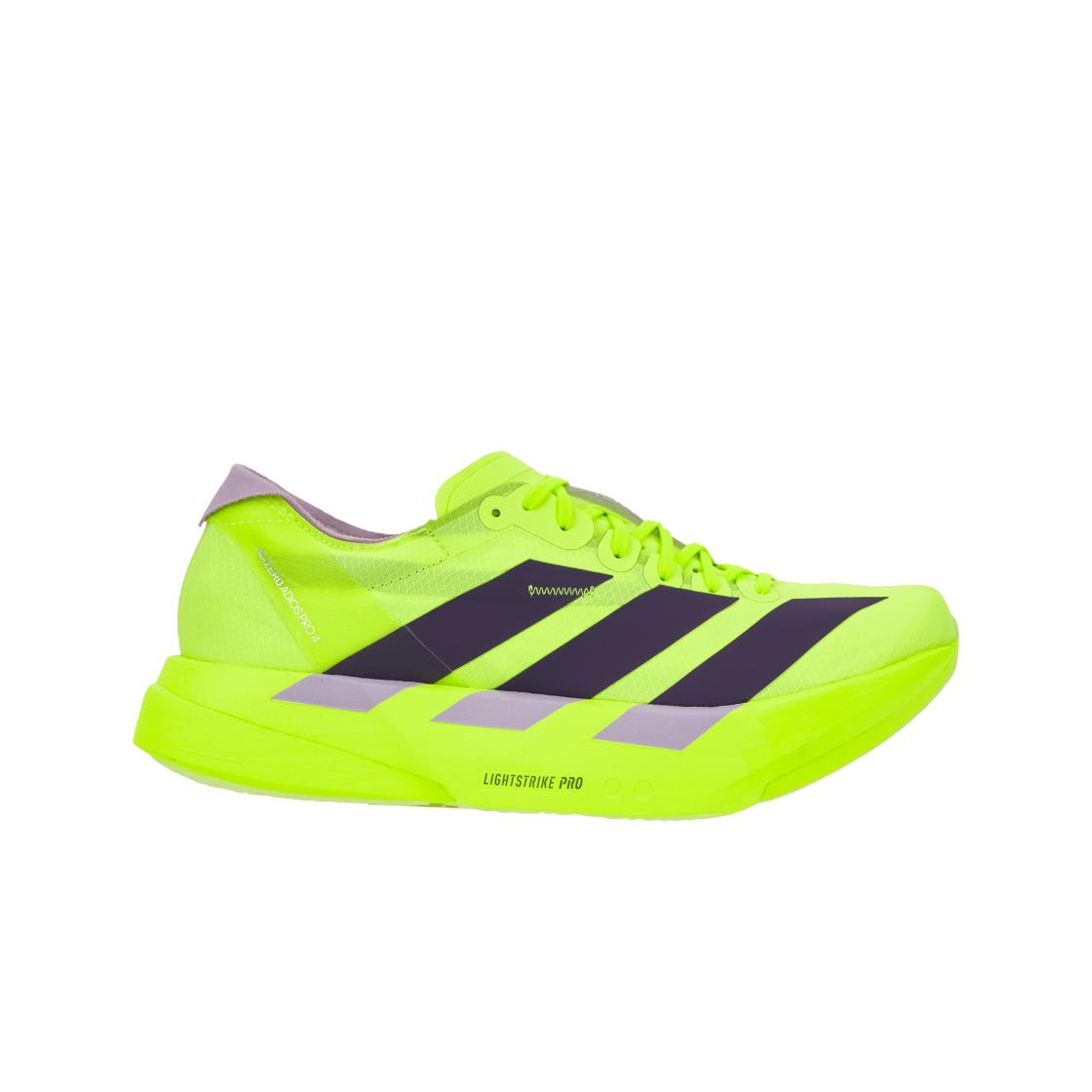 adidas Adizero Adios Pro 4 Solar Yellow Plum Мужские Кроссовки Aura-Plum Powder-Plum JP6623 44⅔