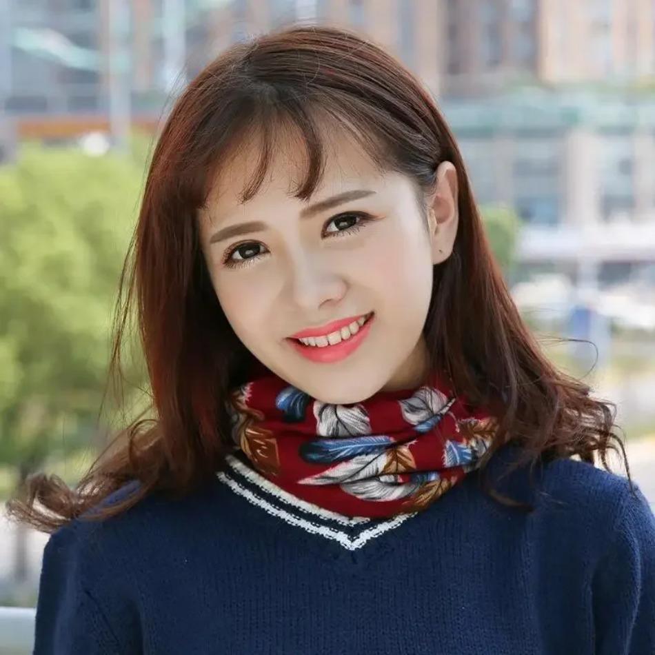 Fashion Women Beanies Caps Spring Winter Cotton Hat Fashion Cap Hip-hop Beanie Scarf Chapeu Feminino Cap 3 Way To Wear Bonnet