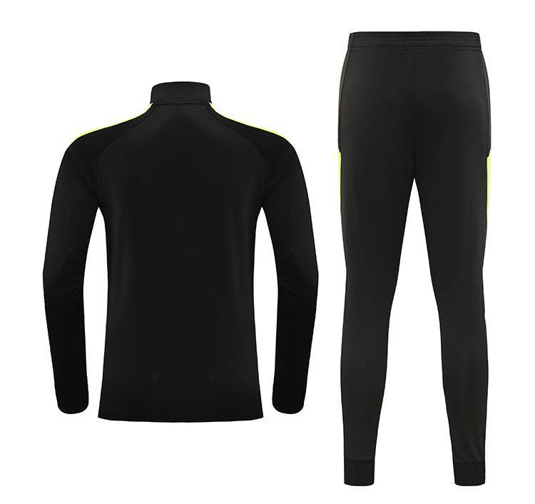 Children's Primary School Football Training Set – Half-Zip Jacket & Long-Sleeve Pants for Autumn/Winter Sports