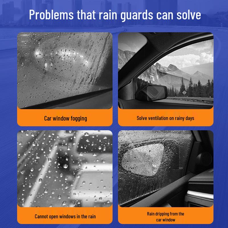 2025 Toyota Sienna Enhanced Rain & Sun Visor - Imported Material, Ultra Clear, Widened, Thickened.