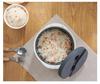 Portable Double-Layer Microwave with Lunch Spoon, Rice Steamer, Large Capacity Soup & Rice Cooker.