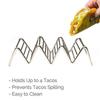 Premium Food Grade Stainless Steel U-shaped 2-slot Taco Rack For Tables