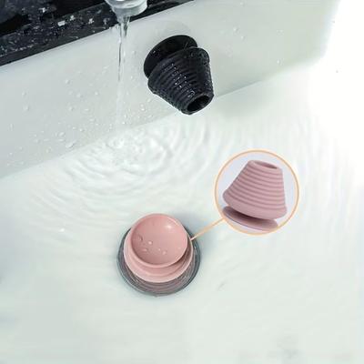 Useful Silicone Tub Stopper Anti-Clogging Universal Bathtub Drain Plug Leakage-proof Replacement Drain Stopper Bathroom Bathtub