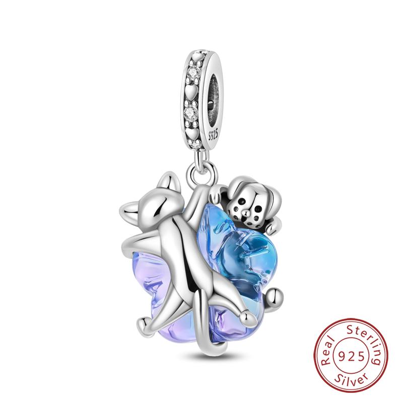 New Winter Charms Bead Copper Snowflake Snowman Penguin Deer Dangle Fit Bangle Bracelet Necklace Diy Jewelry