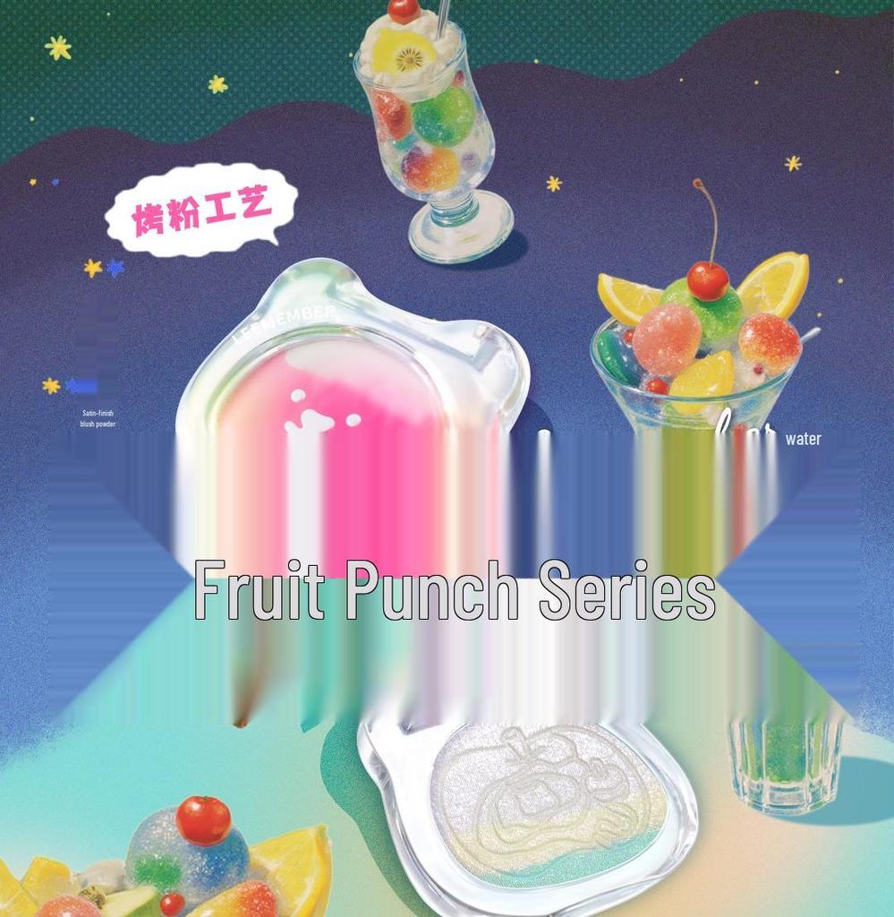 Fruit Punch Litchi Single Eyeshadow & Multi-Use Highlight Powder: Lemon Bear Dreamcore Edition