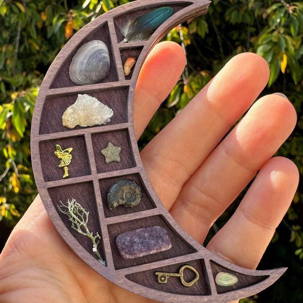 Heart Star Nut Miniature Trinket Shelf Variety Grids Dollhouse Shelf  Doll House