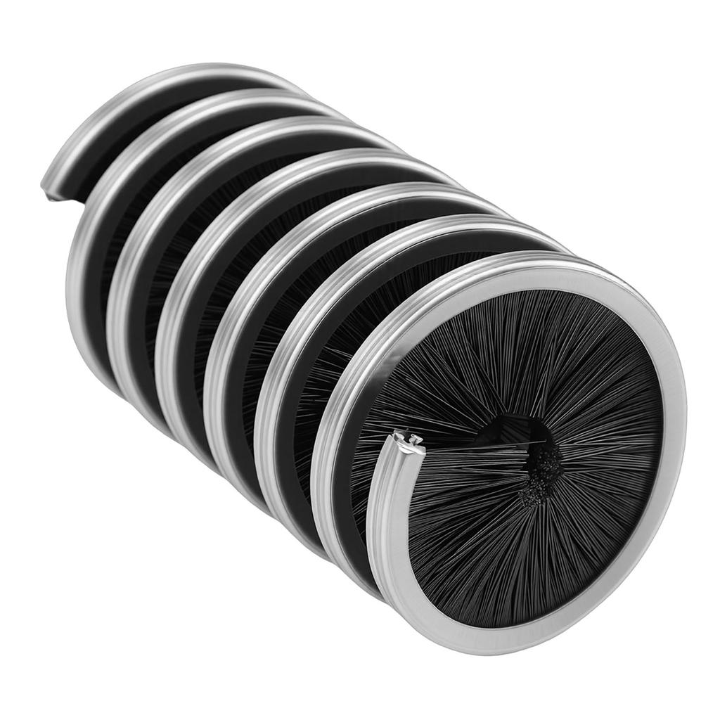 Rope Cleaning Brush Spiral Nylon Stainless Steel Spring 360 Degree All Round Cord Brush for Climbing Ropes Clotheslines