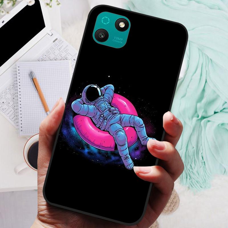 Soft Phone Cover For Wiko T10 4G Case T3 Funda TPU Space Marble Black Silicone Coque for Wiko T 10 WikoT3 Shockproof Cartoon
