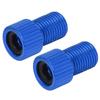 2 Stück/Set Presta zu Schrader Fahrradventil-Konverter Verschleißfest Mountainbike-Pumpenadapter Blau