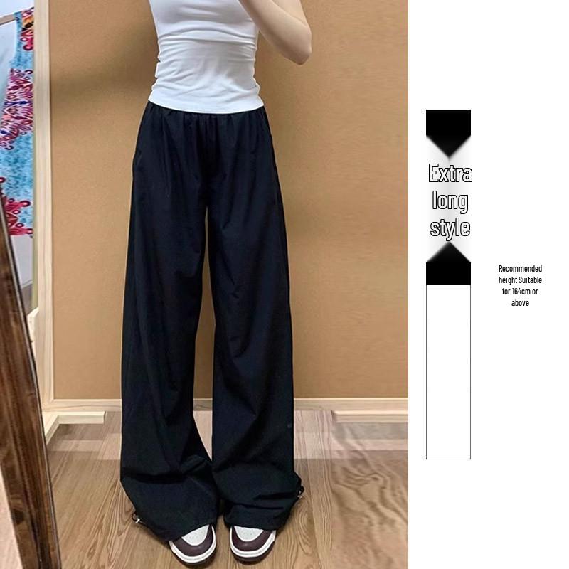 

Women s Quick-Drying High Waist Summer Wide-Leg Pants - Slimming and Casual for Petite Sizes M (95-110 lbs)