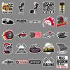 50 Racing Graffiti Cool Trend Creative Decorative Water Cup Skateboard Stickers